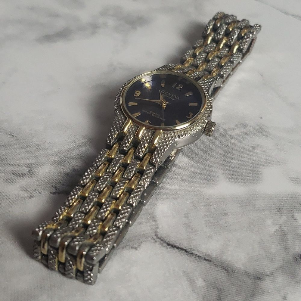 Ladies Geneva Superior Gold and Silver Watch